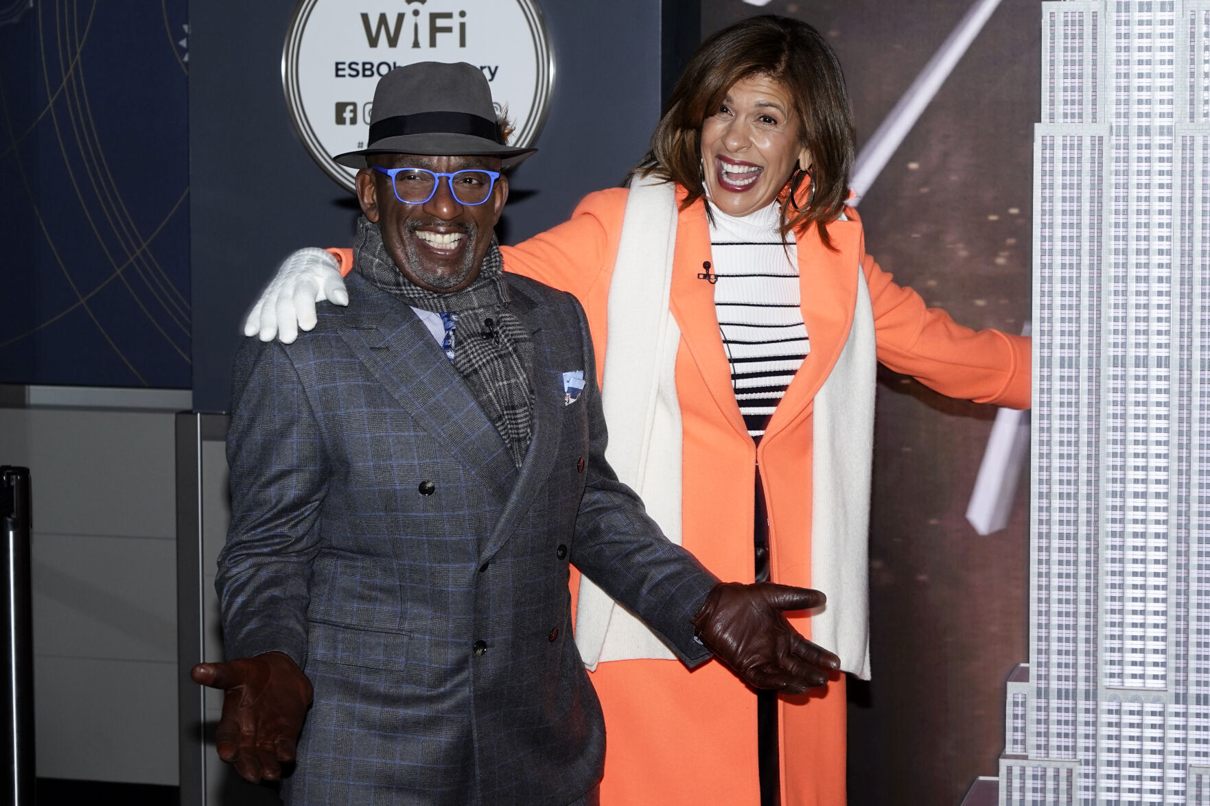 Today Show Co-Anchors célèbre son 70e anniversaire à l'Empire State Building